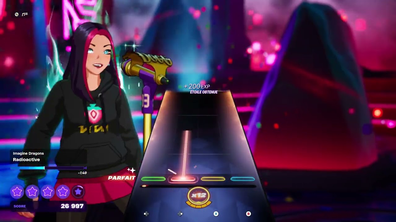 Fortnite Festival: Radioactive - Imagine Dragons (Medium, Mic) [2025/01/15]