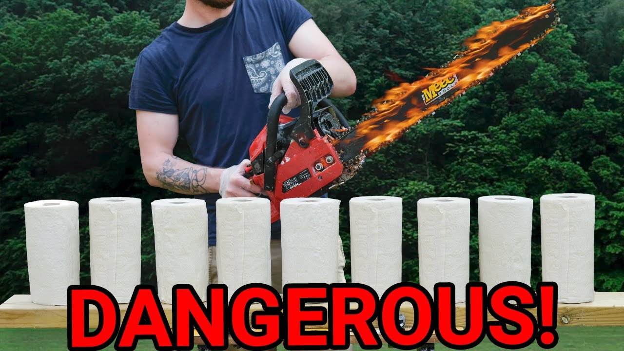 FLAMING CHAINSAW vs TOILET PAPER
