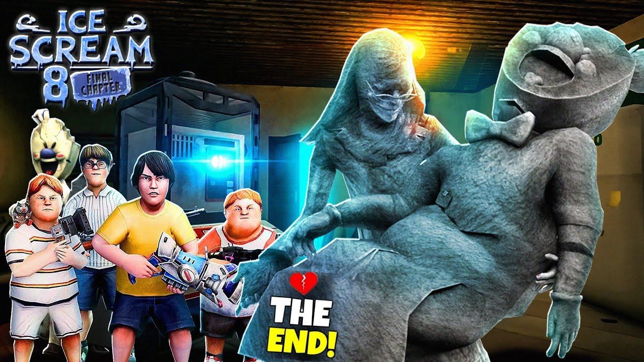Ice Scream 8 Final Chapter - True Ending | Emotional Moment Gameplay | Lovely Boss