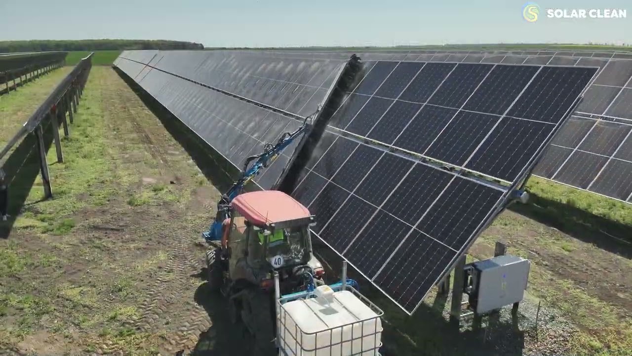 SPALARE PANOURI FOTOVOLTAICE INSTALATE PE SOL