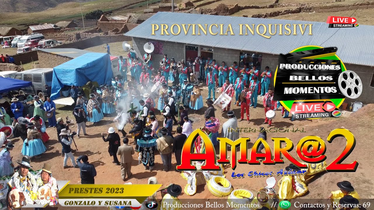 Amar a Dos en Vivo - Pampajasi Zona Vilaque Prov. Inquisivi prestes 2023 Gonzalo y Susana