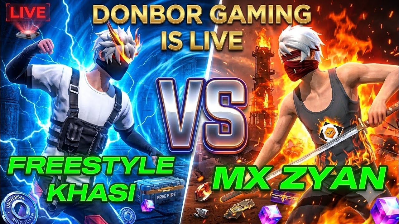 🔴DONBOR GAMING  IS LIVE | MX ZYAN VS FREESTYLE PLAYER MANO BAN LAH #khasi