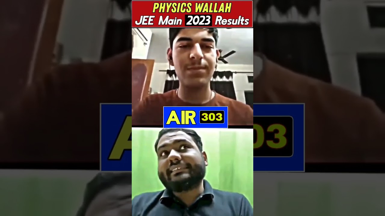11th Wasted! 😥 फिर भी स्कोर किया AIR 303 in JEE MAIN Attempt 2 🙌🔥 PhysicsWallah #Shorts