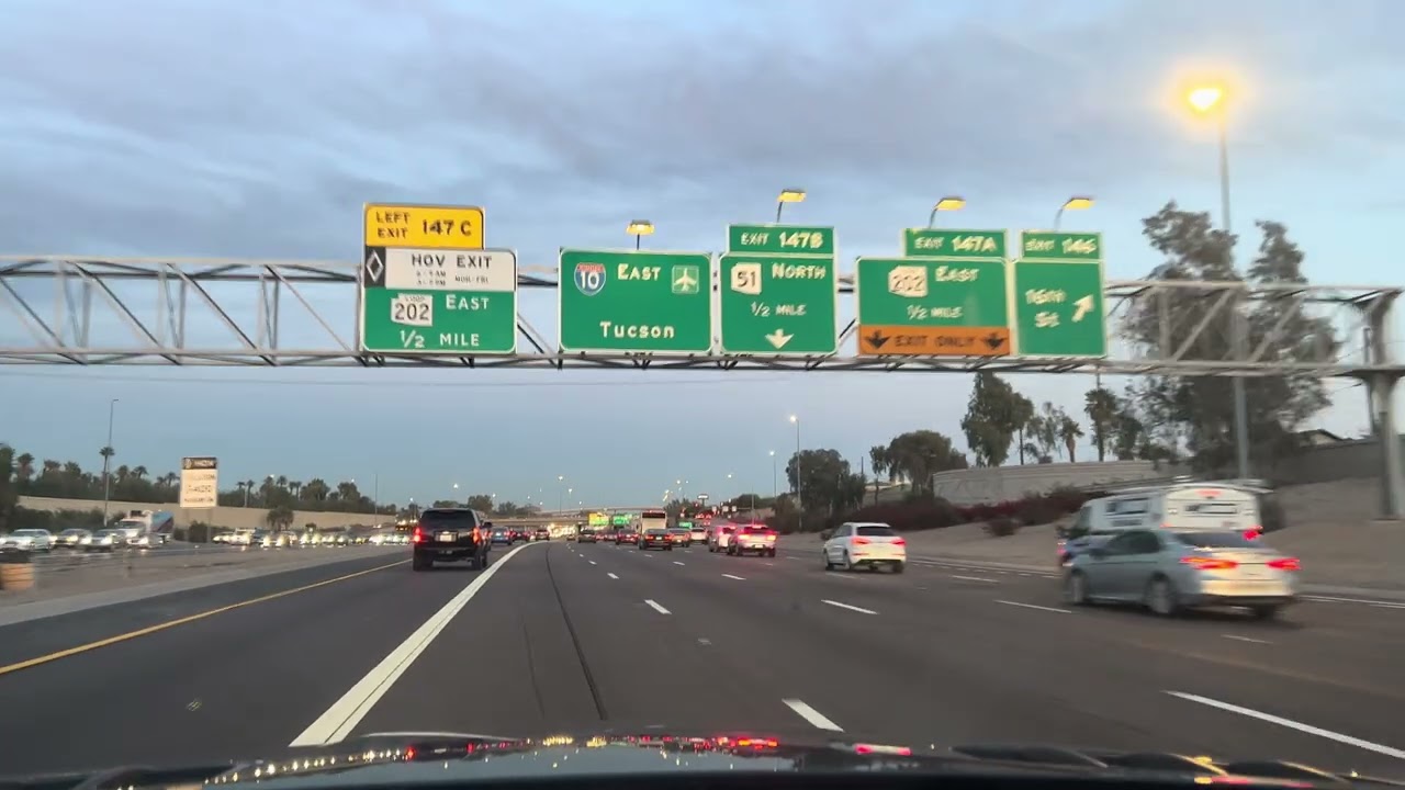 Driving through Phoenix 