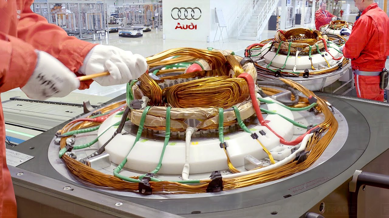 Inside Audi's Super Advanced Electric Motor Production in Europe