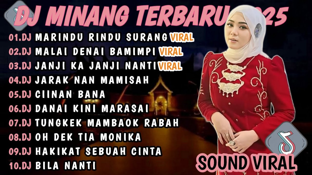 DJ MINANG TERBARU 2025 FULL BASS | VIRAL TIKTOK🎵 DJ MARINDU RINDU SURANG MALAI DENAY BAMIMPI🎵VIRAL