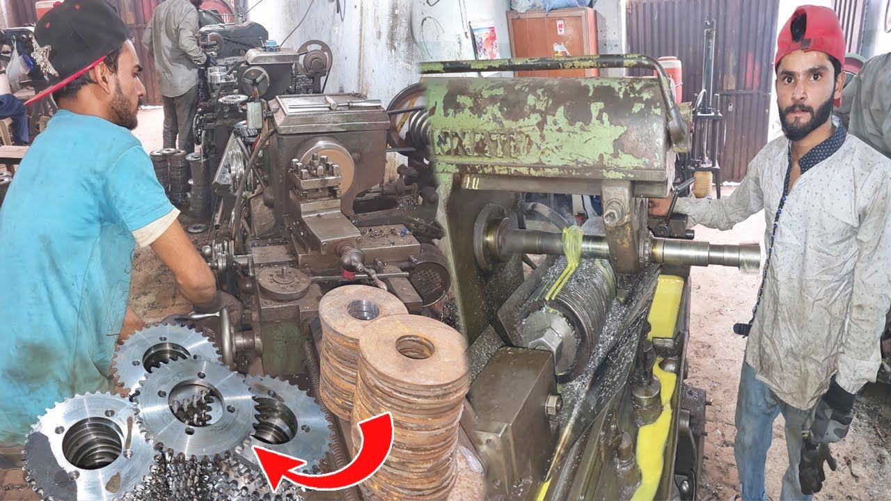 Production Process of Bike Rear Wheel Chain Sprocket | Manufacturing Motor Bike Chain Sprocket