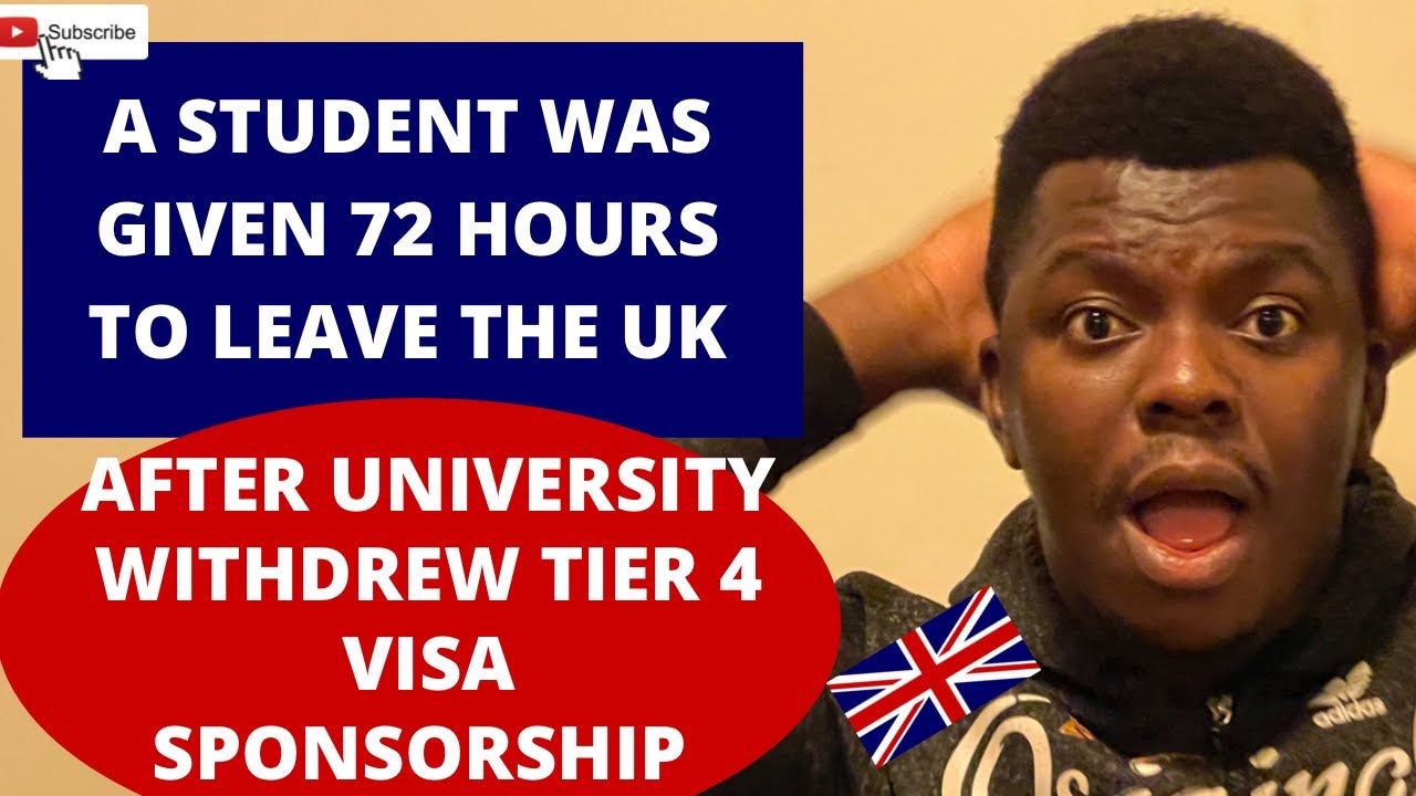 UK university withdrew Tier 4 Visa sponsored and student was given 72 hours to leave the UK