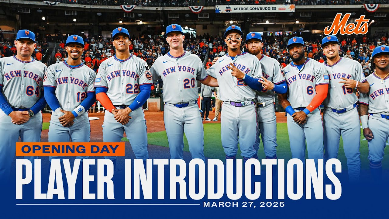 Go On-Field for the Mets Opening Day Introductions