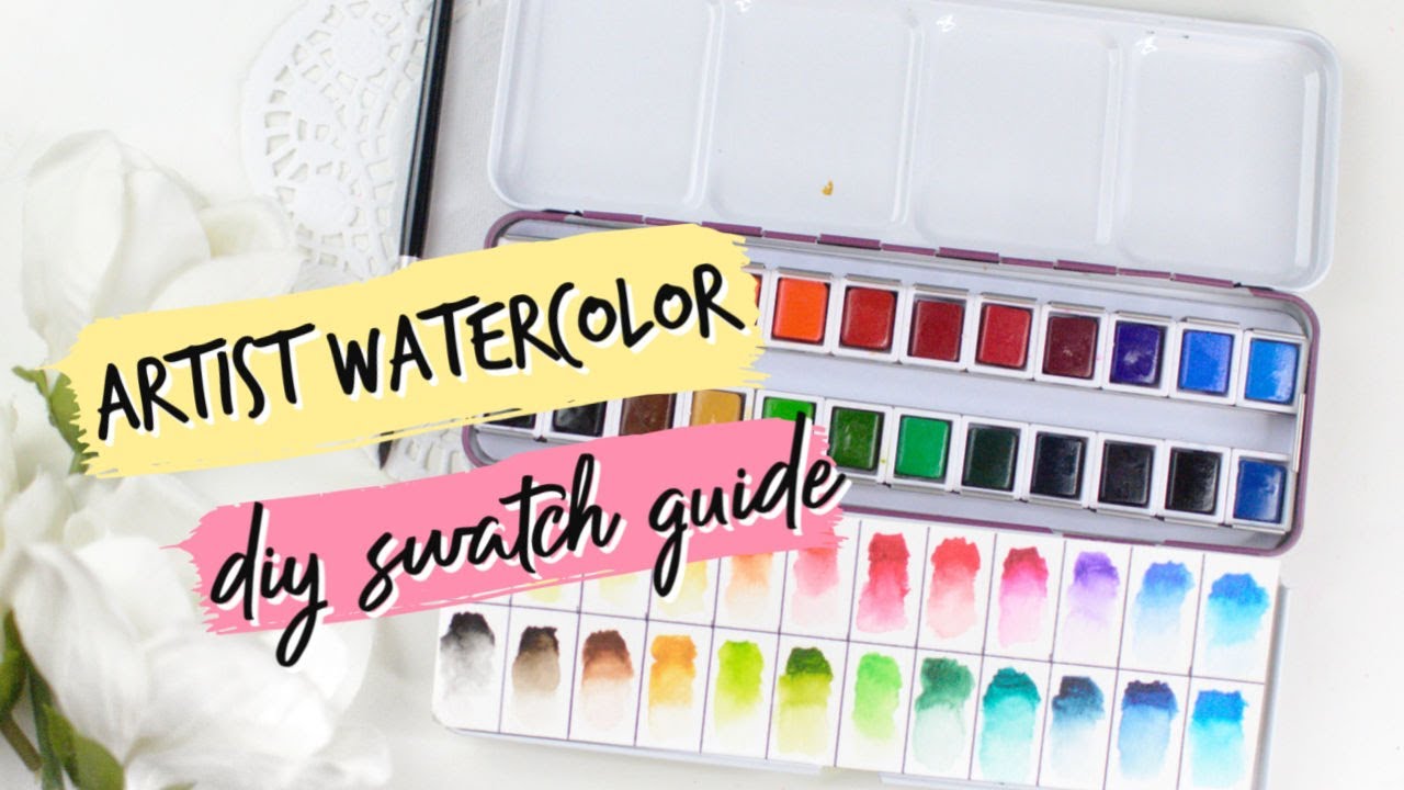 Artist Watercolor Palette Swatching - Altenew Release