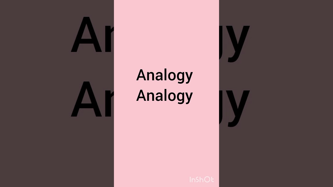 what is analogy?#pronounciation #english #meaning #viralvideo