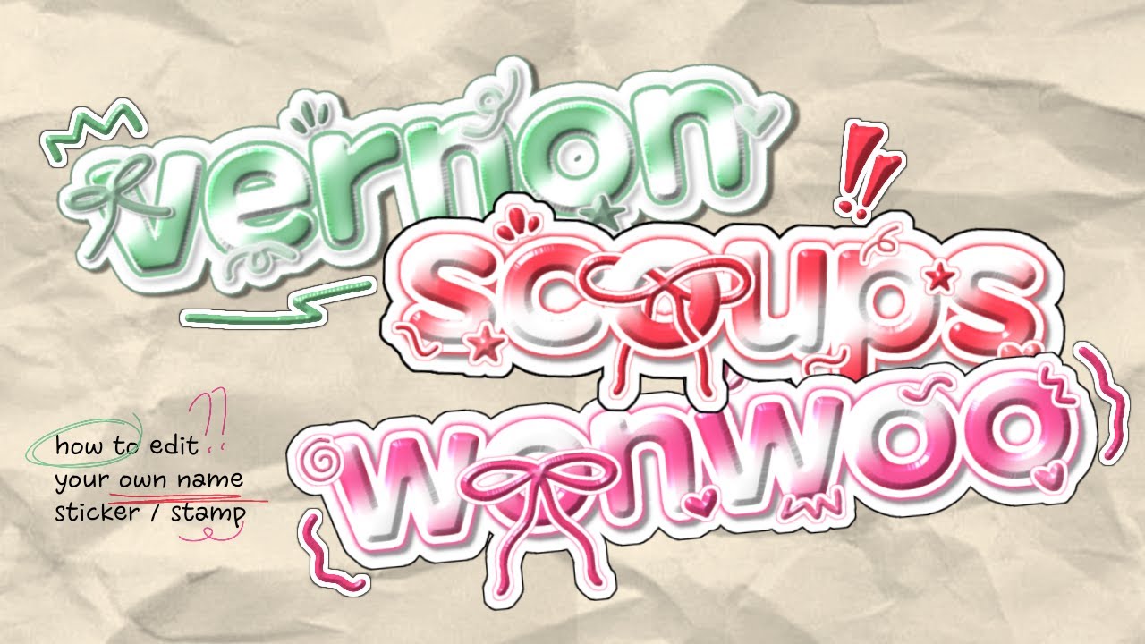 how to make your own stamp / stickers