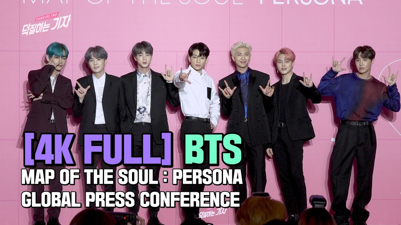 [4k] [풀버전] 방탄소년단 MAP OF THE SOUL : PERSONA 기자간담회 | BTS Global PRESS CONFERENCE