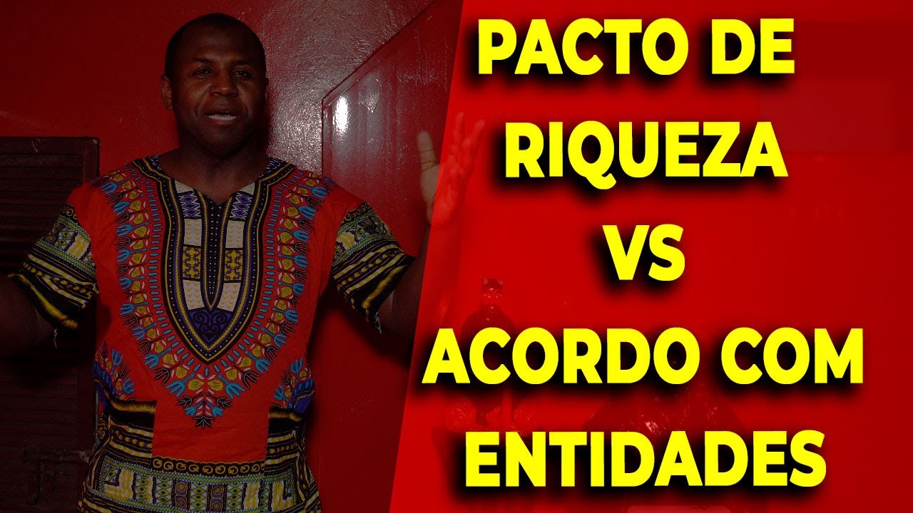 Qual a diferen&ccedil;a entre Pacto de riqueza e o acordo com as entidades