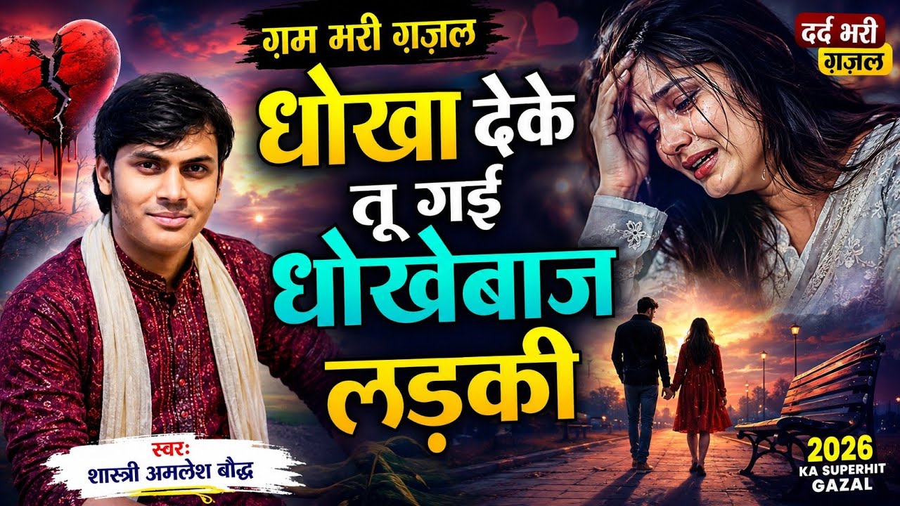 धोखा देके तू गई धोखेबाज लड़की | ग़म भरी ग़ज़ल | शास्त्री अमलेश बौद्ध