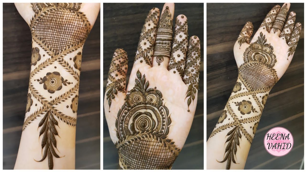 Easy and Simple mehndi | leaves henna 2020 | Heena Vahid.