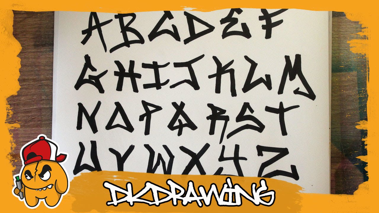 Graffiti Tag Alphabet - Handstyle Tagging #1