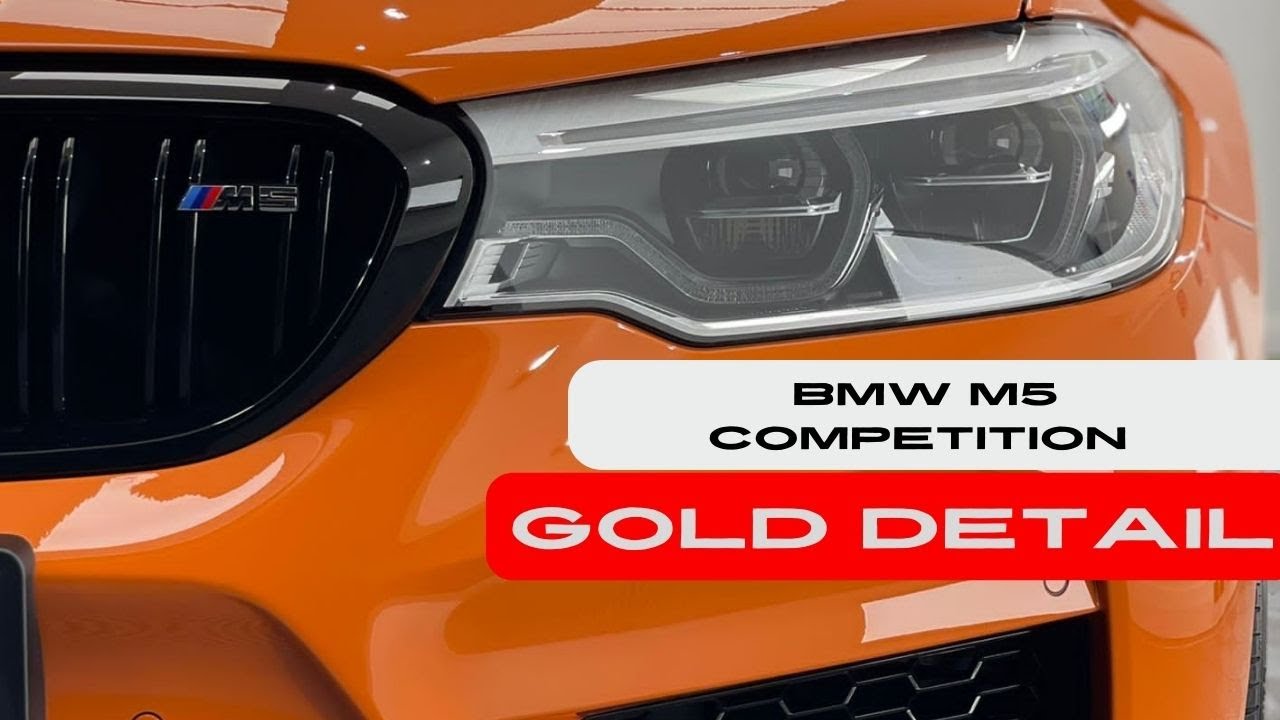 BMW M5 Competition Individual Fire Orange Gold Detail