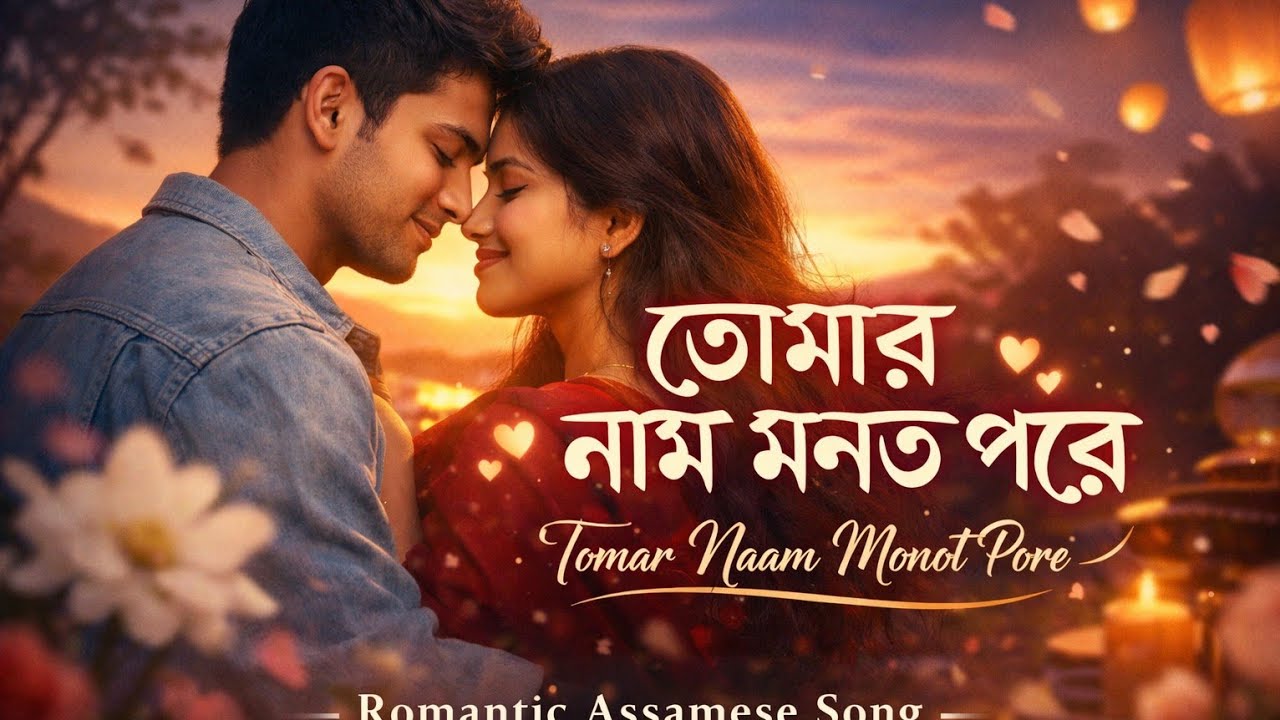 তোমাৰ নাম মনত পৰে | Romantic Assamese Song | Love Feeling || #assamese viral song #music 
