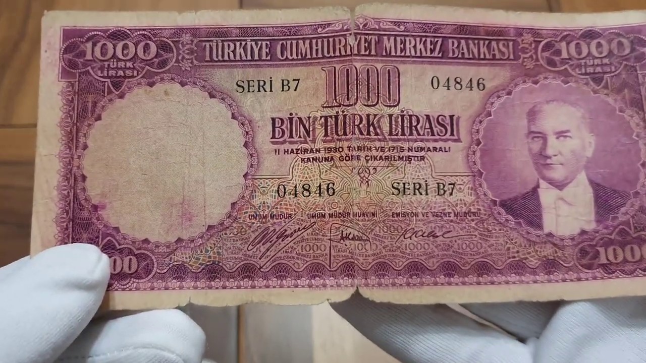 #tarihipara #eskipara #endeğerlipara 5.emisyon 1.tertip #MOR1000TÜRKLİRASI