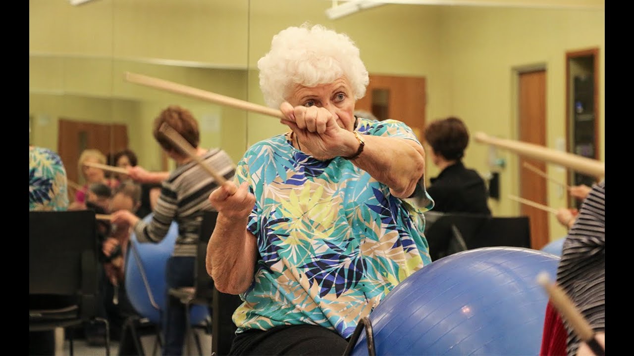 Making exercise fun through drumming