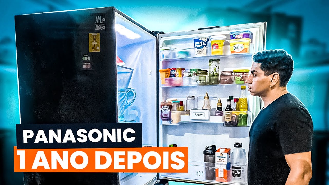 PANASONIC BLACK GLASS ESSA GELADEIRA VALEU A PENA cada centavo