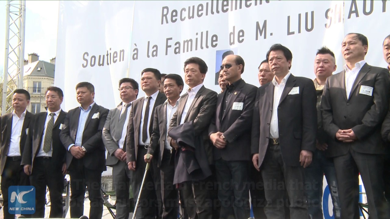 Thousands gather in Paris to mourn Chinese man killed by police