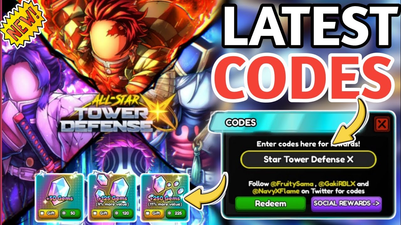 ⚠️New⚠️ ALL WORKING CODES For All Star Tower Defense X 2025 - Roblox All Star Tower Defense X Codes