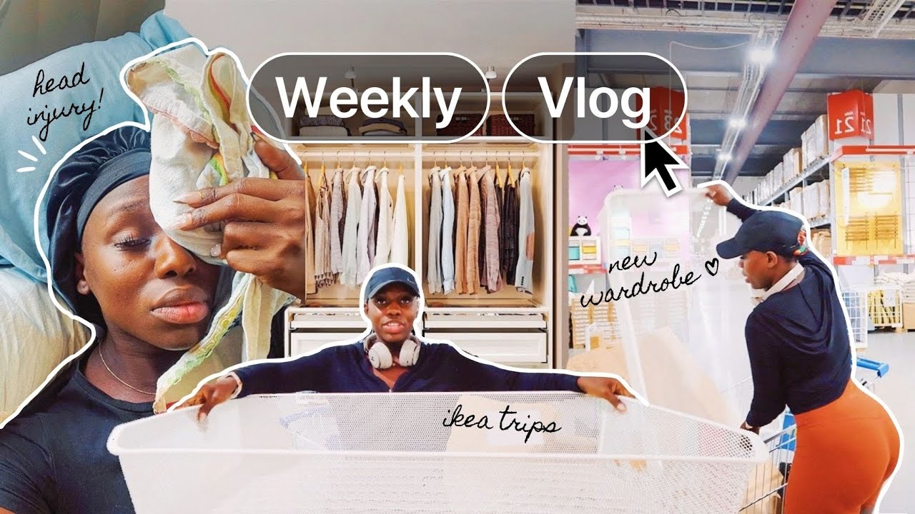 WEEKLY VLOG: WE HAD A FIGHT BECAUSE OF ME + HEAD INJURY BUILDING MY DREAM CLOSET, CHAOTIC WEEK