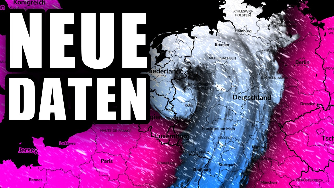 Ab Morgen Abend kräftige Schneefront in Deutschland! 🔴