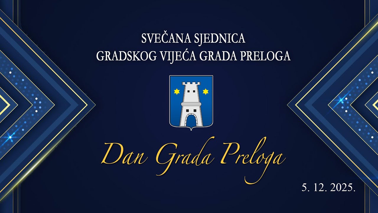 Svečana sjednica Gradskog vijeća Grada Preloga održana 5. prosinca 2025. godine.