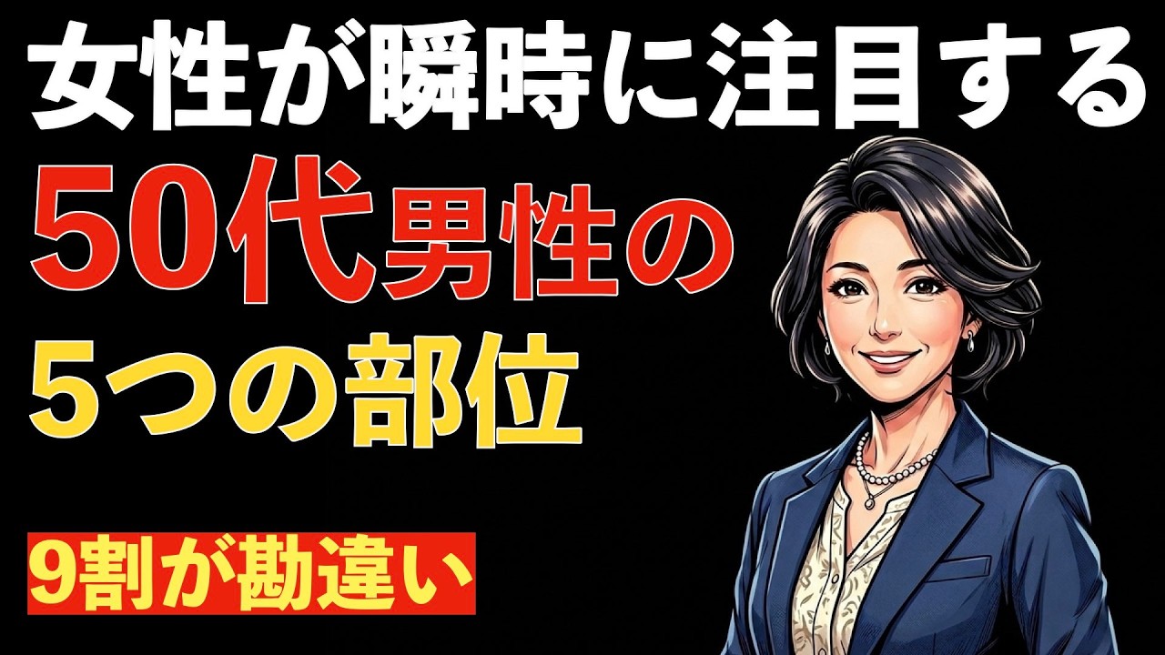 【雑学】顔やお金じゃない！女性が一瞬で惹きつけられる「50代男性の5つの部位」