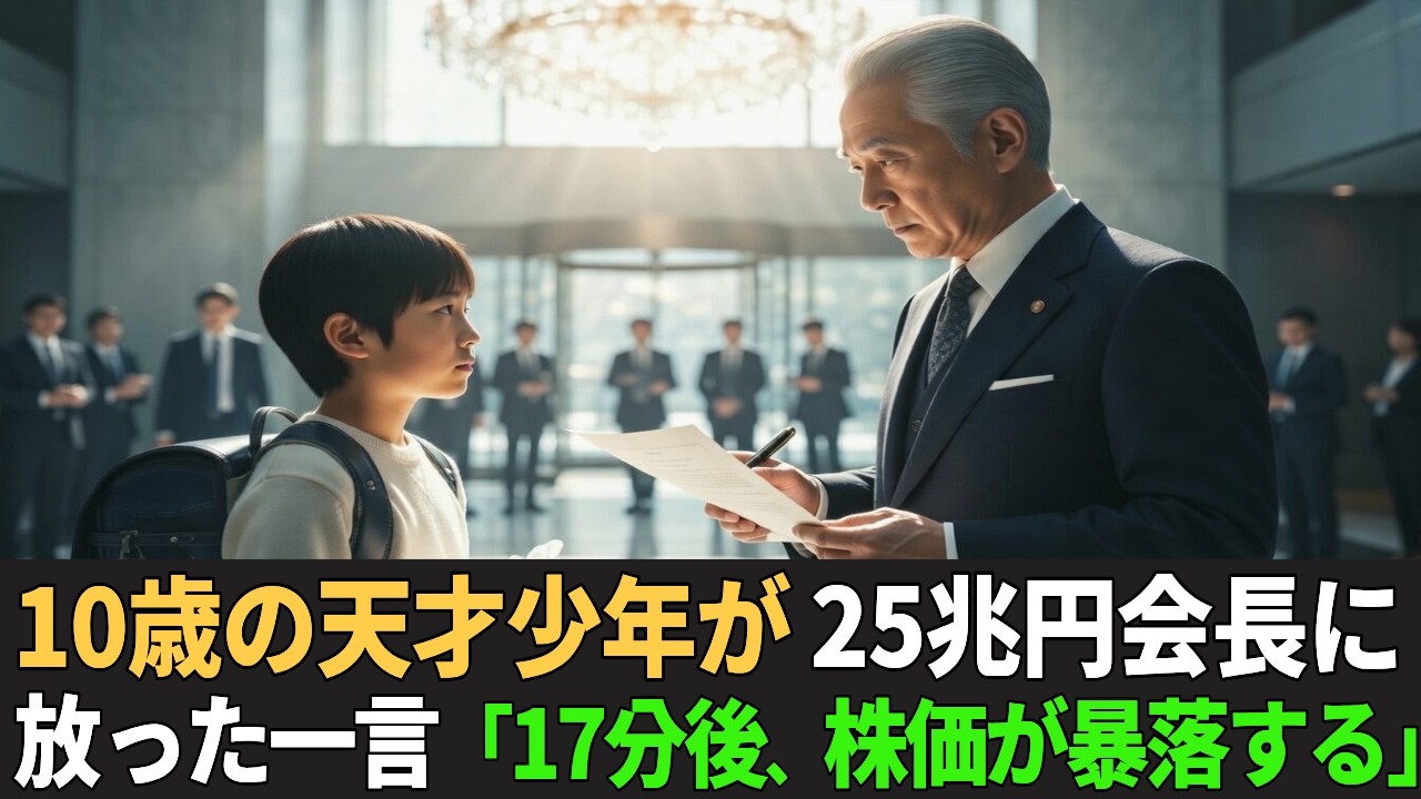 「17分後、株価が暴落する」10歳の天才少年の一言で25兆円の契約が止まった理由