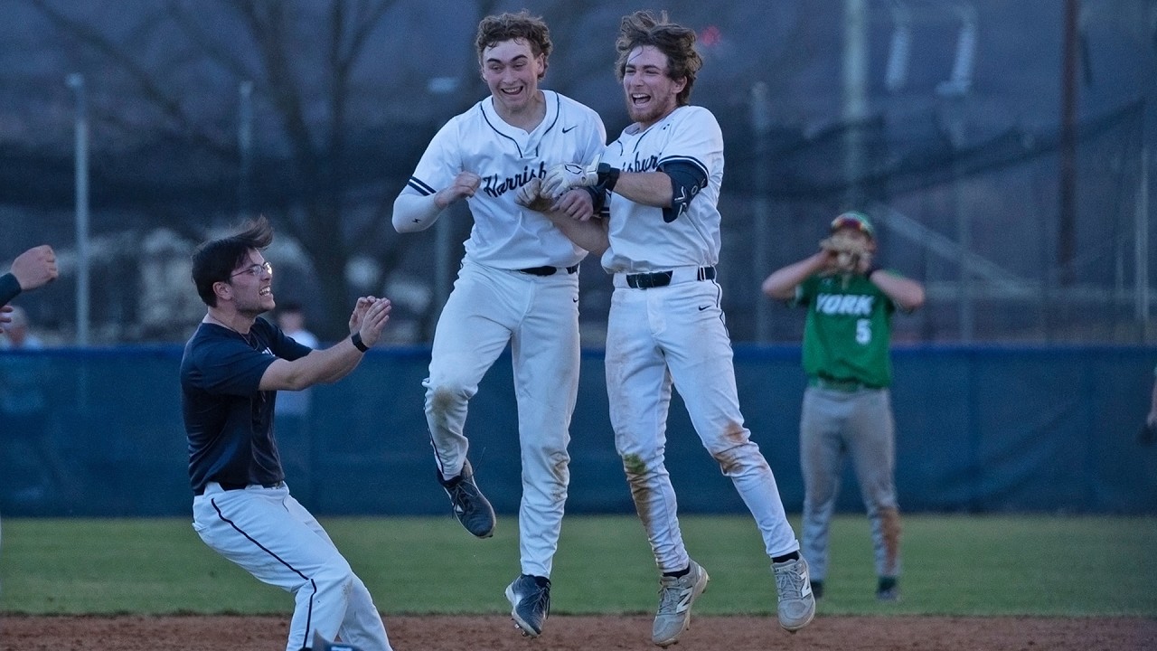 #pshbgbaseball - Tim Haftl hits a walkoff double in a come-from-behind win over York (Pa.) - 3.10.26