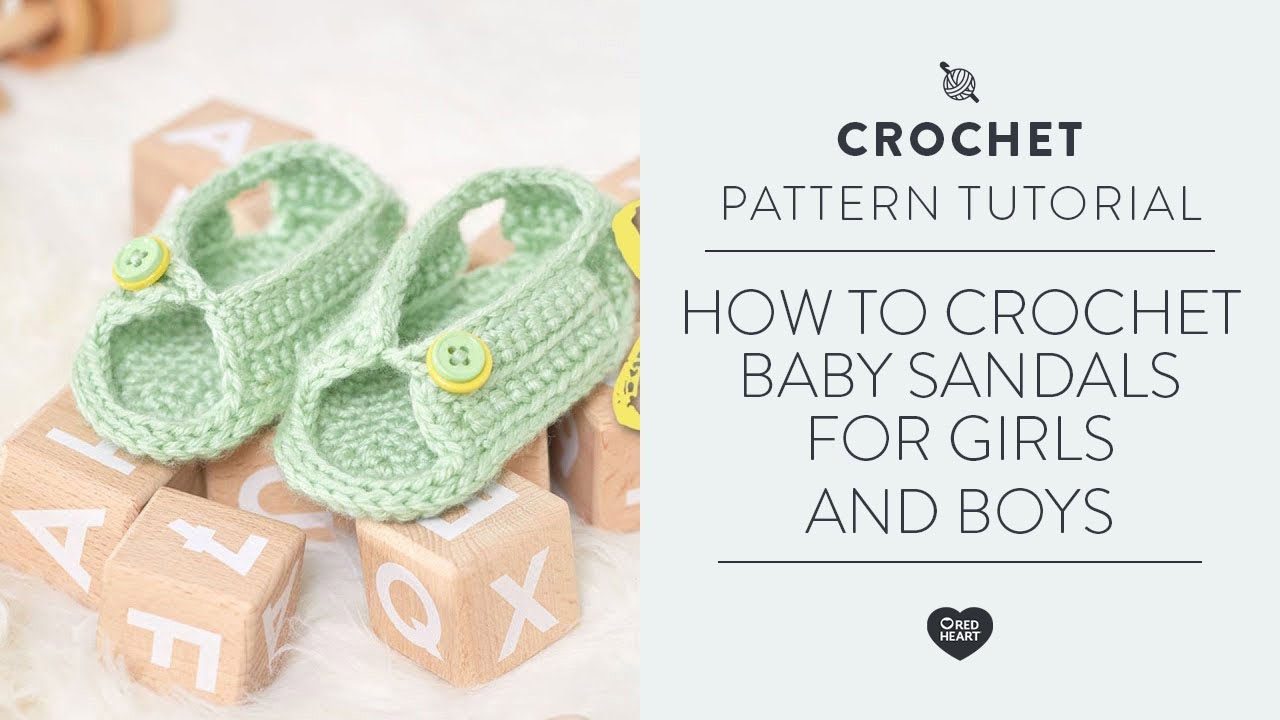 How to Crochet Baby Sandals for Girls and Boys