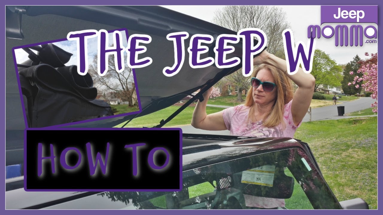 Как сложить крышу Jeep в форме буквы «W» | Руководство по складыванию мягкой крыши Jeep Wrangler