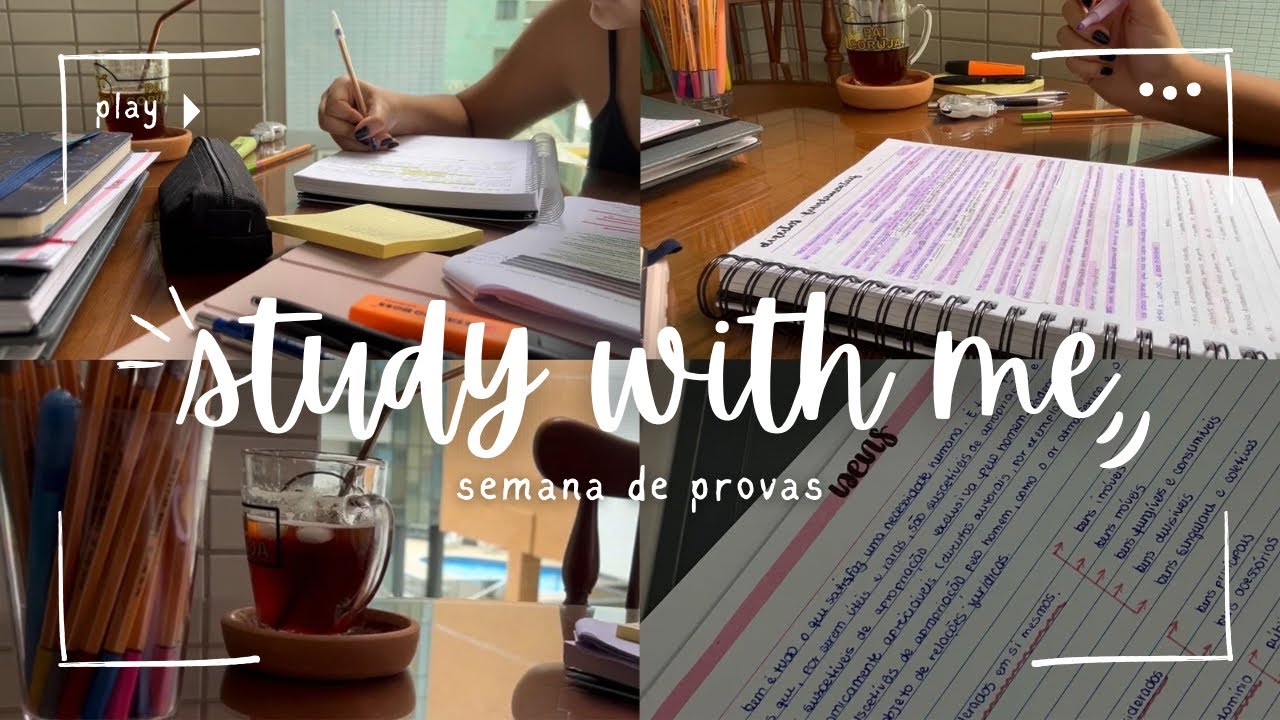 ESTUDE COMIGO: sobrevivendo à semana de provas na faculdade + lofi  #studyvlog #faculdade