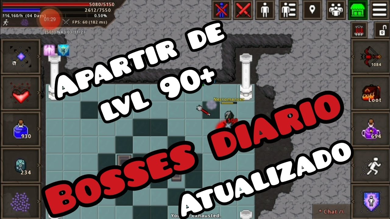 Lawl mmorpg 2D - Bosses Diario Atualizados - Apartir De Level 90+