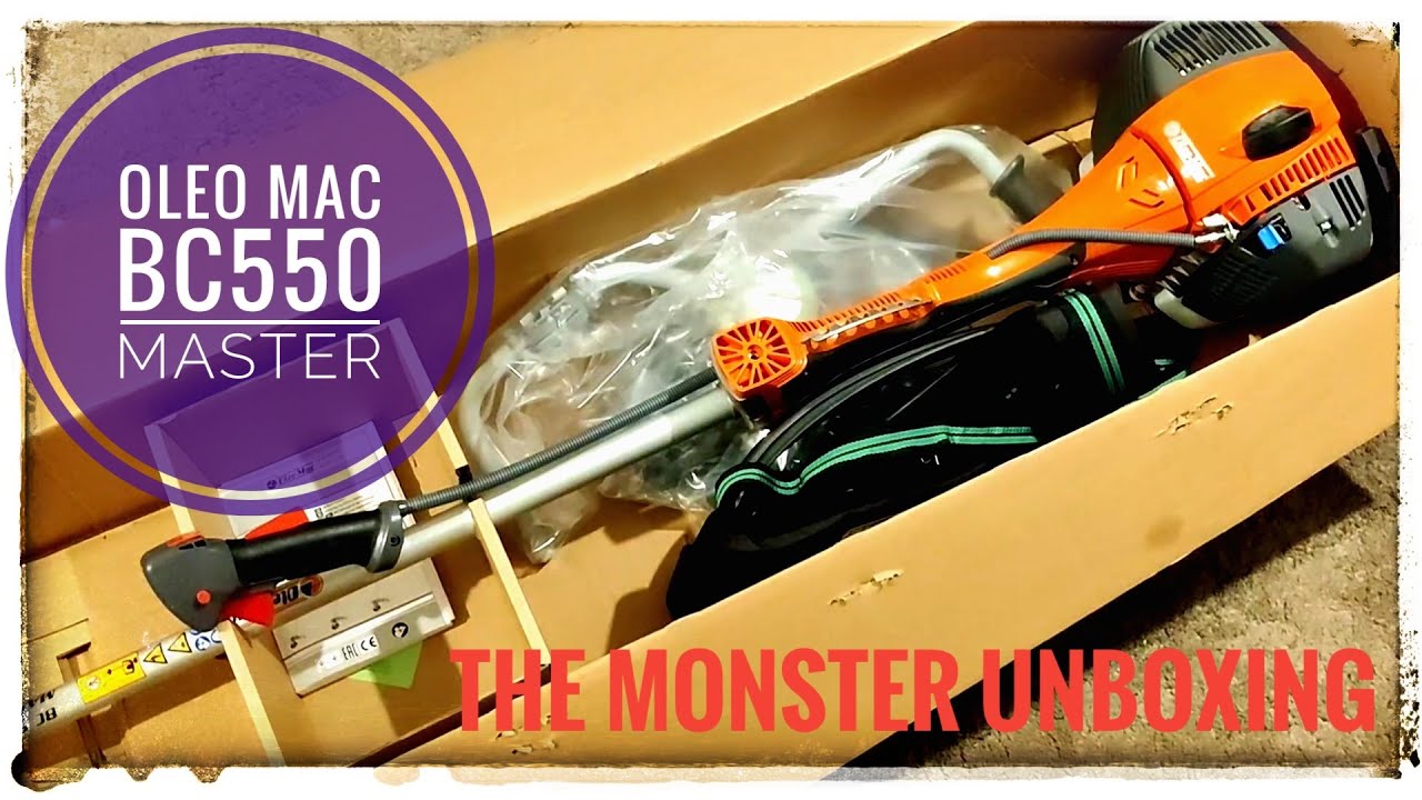 Oleo Mac BC550 MASTER unboxing.