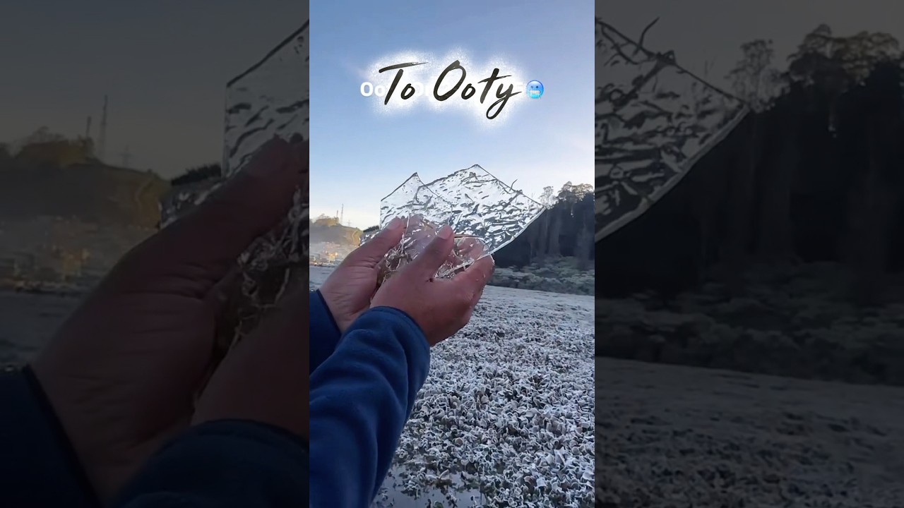 0&deg;C in #Ooty🥶 |Ooty is full of Snowfall and ice🧊 Now Snowfall area was restricted🚫😭Must visit 🔜