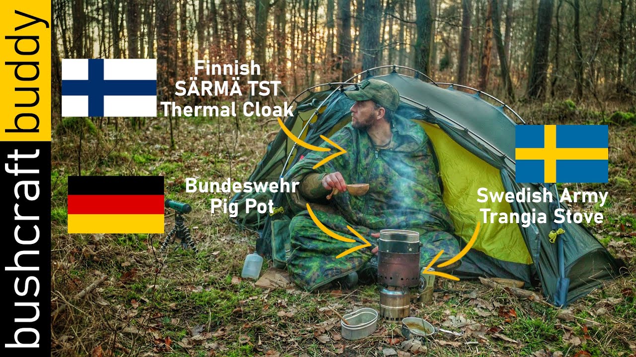 Hybrid German-Swedish Military Stove | SÄRMÄ TST Thermal Cloak | Nortent Vern 1