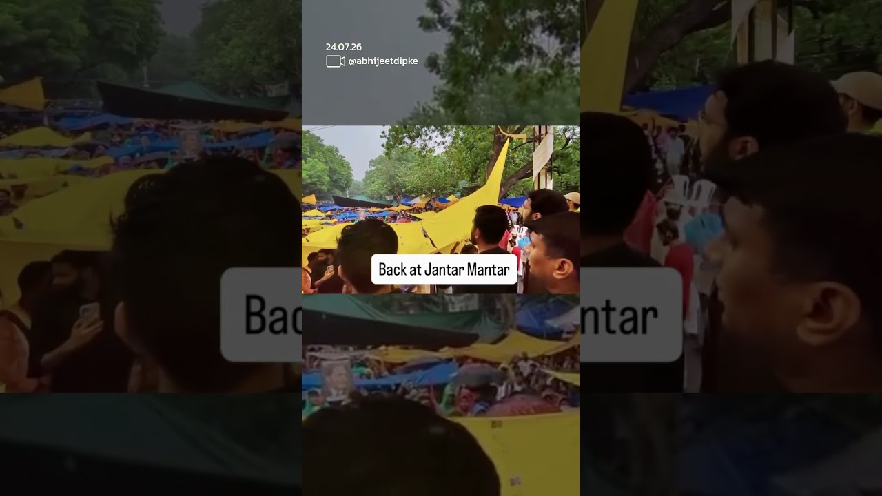 National Anthem Echoes at Jantar Mantar as Abhijeet Dipke Rejoins CJP Protest | Mo of Everything