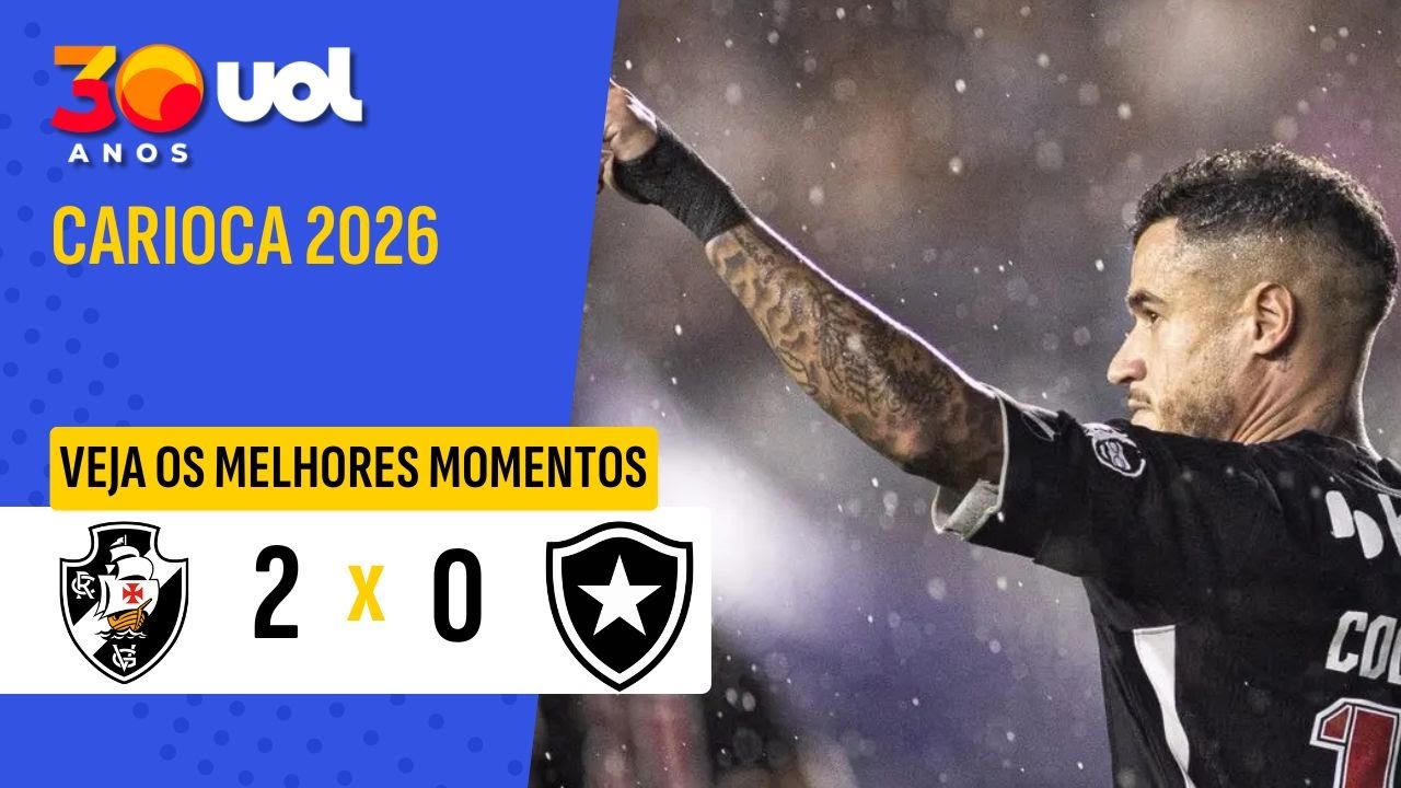 CARIOCA 2026: MELHORES MOMENTOS VASCO 2 X 0 BOTAFOGO