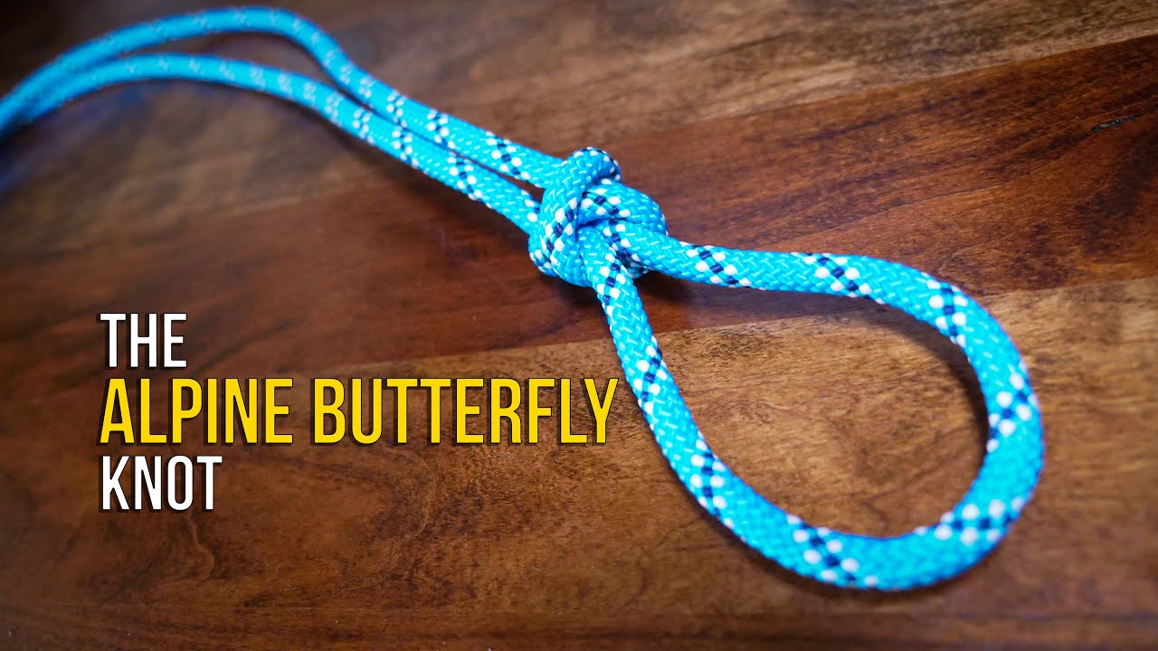 How to Tie the Alpine Butterfly Knot in UNDER 60 SECONDS!! | How to Tie a Loop Knot