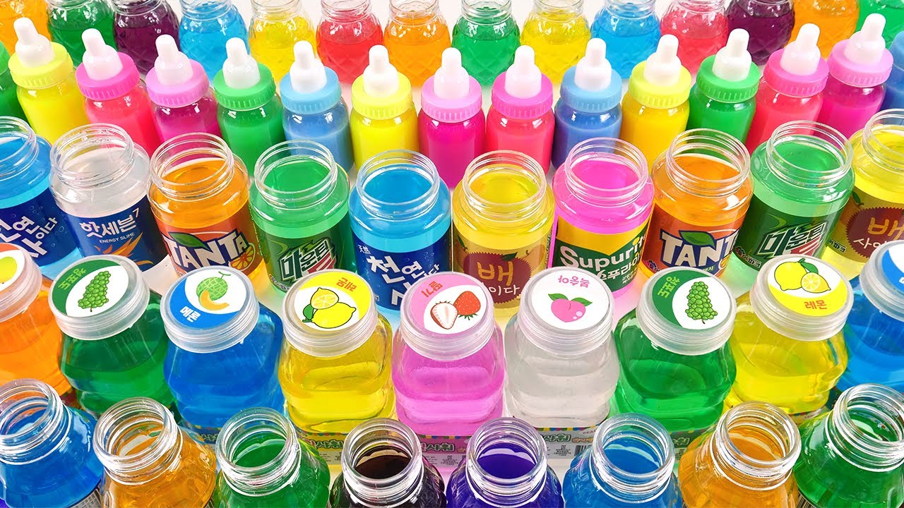 Satisfying Video l How to make Rainbow Milky Way Pool and Glossy Slime into Playdoh Cutting ASMR #99