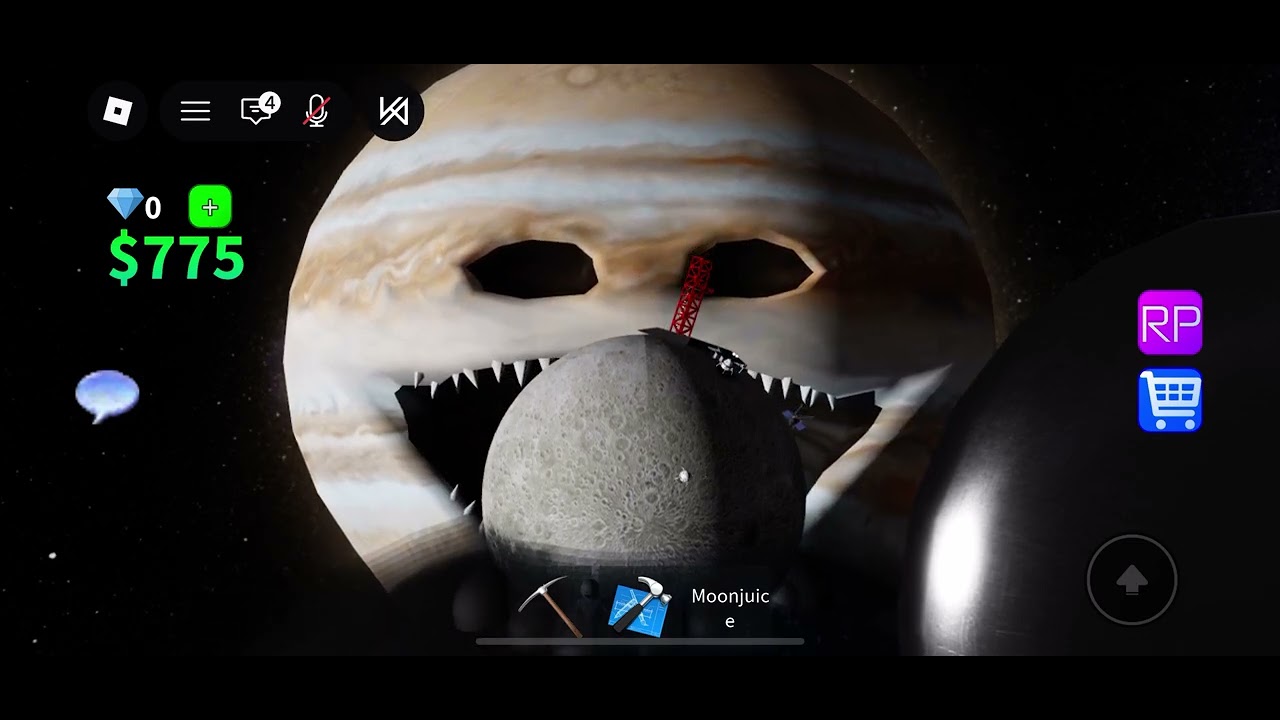 Roblox moon wakes up the gas giants planets has wakes up #themoonwakesup