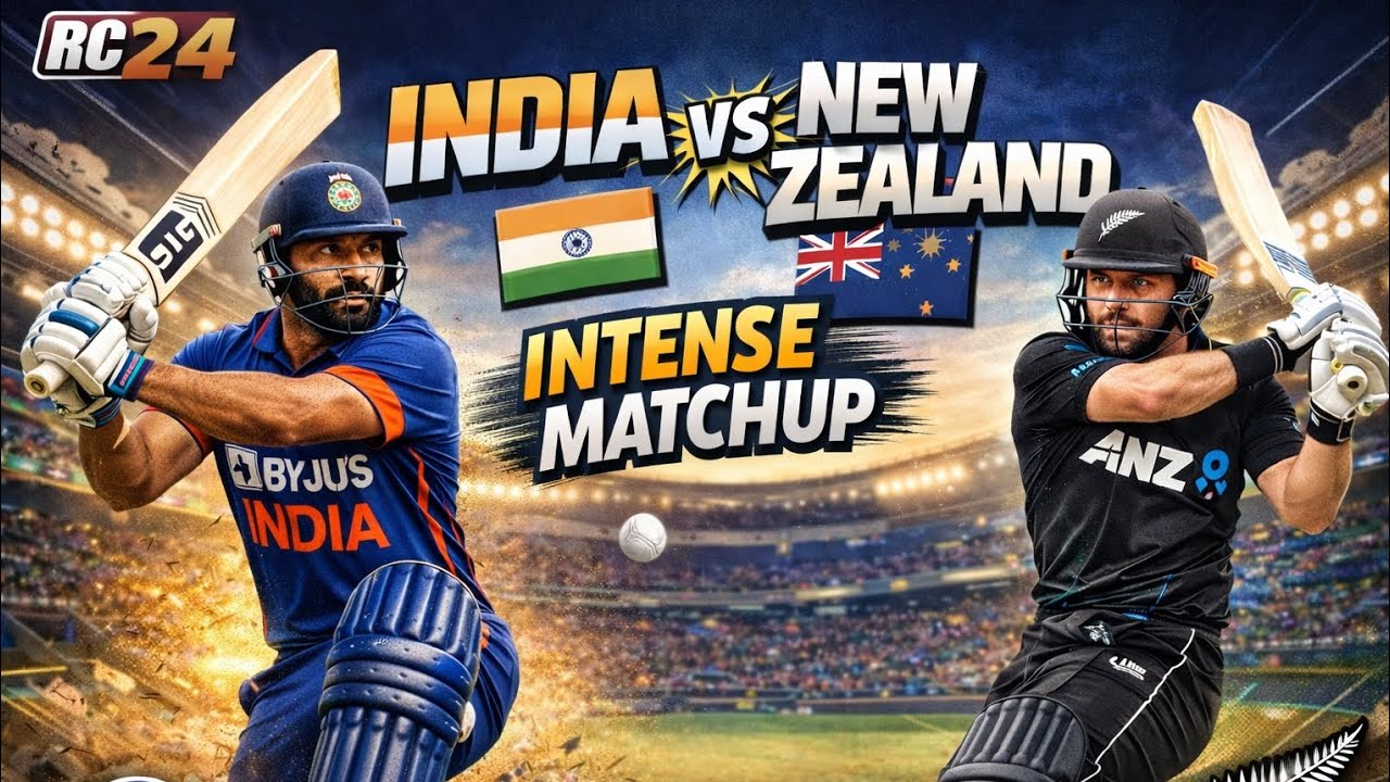 INDIA🇮🇳 vs NEW ZEALAND🇳🇿 | Most INTENSE Match in Real Cricket 24😱