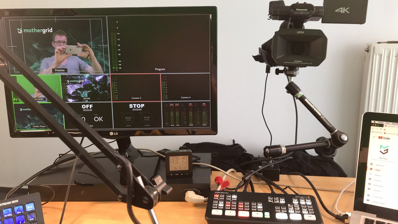 How to set up a livestream: Behind the scenes of the mothergrid livestreaming Studio 1 &ndash; equipment