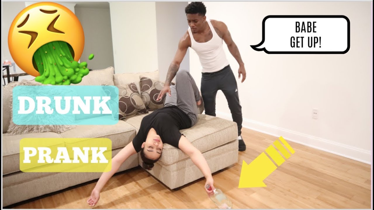 DRUNK GIRLFRIEND PRANK ON BOYFRIEND!