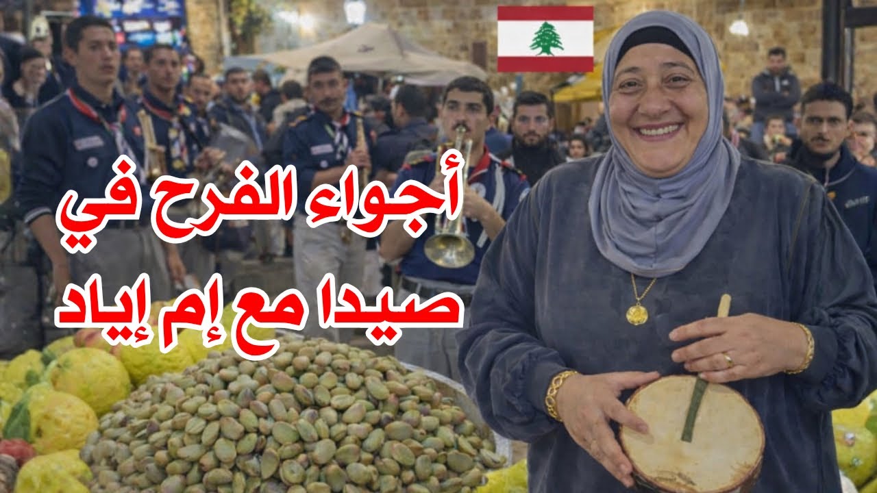 أجواء شعبية في مدينة صيدا التراثية اللبنانية... كل عام و أنتم بخير 🇱🇧&hearts;️